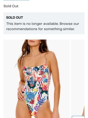 Agua bendita Floral One-Piece Swimsuit Multicolor
